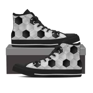 Soccer Pattern High Top Shoe